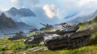World Of Tanks On Mountain With Green Grass 4k HD Wallpaper