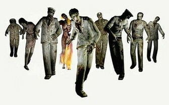 Zombie White Background Gun Survivor Biohazard Heroes Never Die