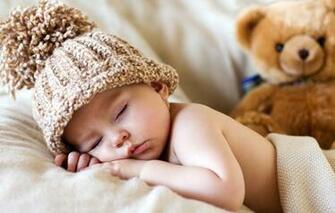 Wallpaper Hat Toy Child Baby Bear Cute