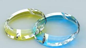 Precious Stones Shape Glass Light Pixel HD Wallpaper