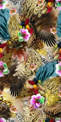 D G Tal Pr Nt Feather Collage Design Patterns Studio Sanju In