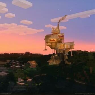 Minecraft The Burrow Wallpaper For iPad