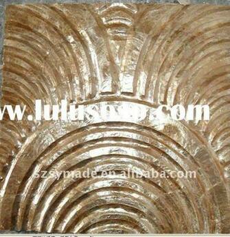 Yellow Laminated Capiz Shell Wallpaper Wall Tile