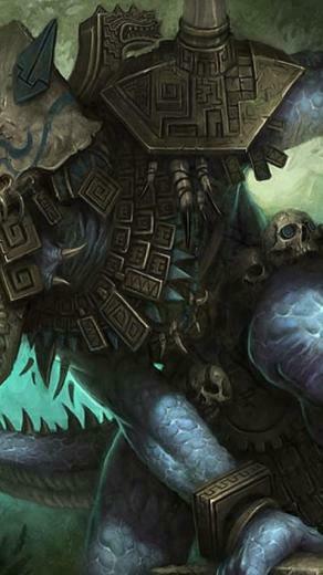 Lizards Aztec Creatures Artwork Warriors Swords Triceratops Wallpaper