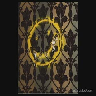 Saradujour Portfolio Sherlock Smiley Face Damask Wallpaper