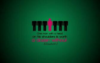 Minimalistic Dark Quotes Men Head Typography Green Background