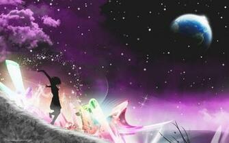Purple Star Anime Wallpaper Comics Desktop Background Cartoon