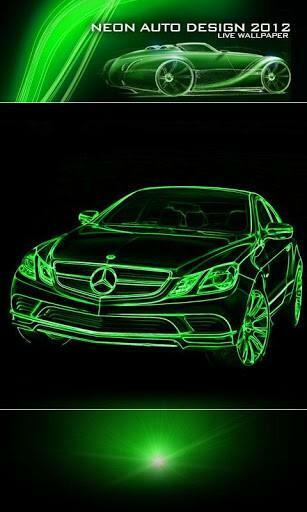 Bigger Neon Car Green Live Wallpaper For Android Screenshot