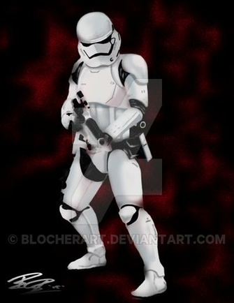 First Order Stormtrooper By Blocherart