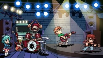 Scott Pilgrim Comic Style Sex Bob Omb Wallpaper Vs The