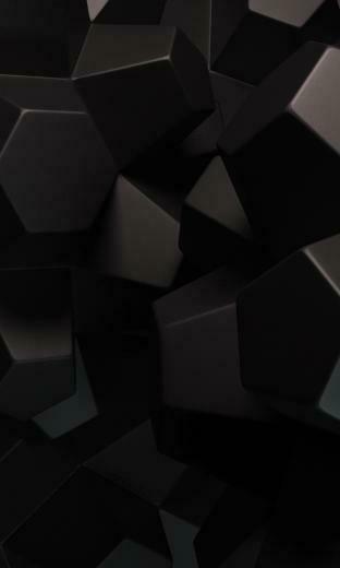 Abstract Black Shapes Nexus Wallpaper