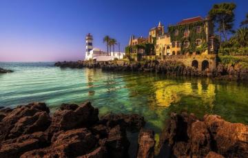Wallpaper Sea Summer Villa Lighthouse Bay Image For Desktop