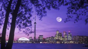 Night Moon Canada HD Wallpaper