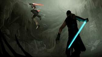 Star Wars Sith Jedi Bataille P Es Wallpaper