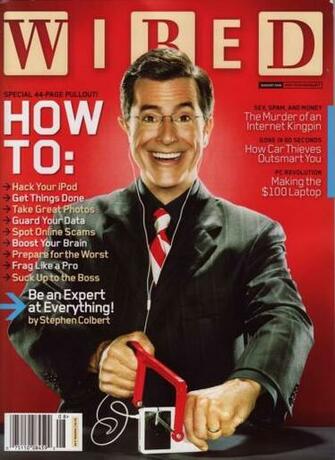 Stephen Colbert Image Wired Magazine Scans HD Fond D Cran And