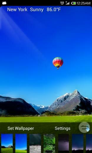 Beautiful Real Time Weather Live Wallpaper It Can Automatically