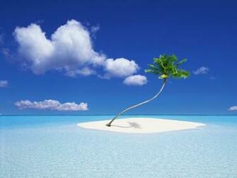 HD Small Island In Sea Desktop Wallpaper Background