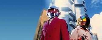 Wallpaper Daft Punk Helmets Sky House Cigar Dual Monitor