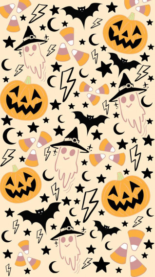 Cute Halloween iPhone Wallpaper