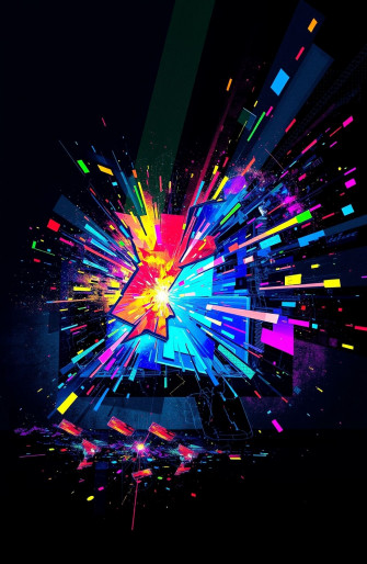 Broken Computer Screen Wallpaper