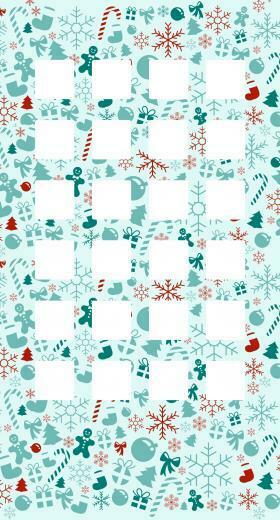 Shelf Blue Christmas Gift Women Wallpaper Sc iPhone7plus