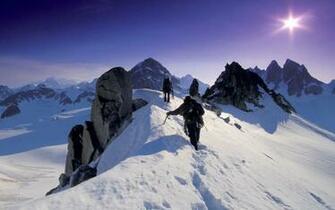 Sunset Snow Mountain