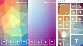 Start Screen Background For Windows Phone With Polyscreen