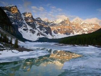 Alberta Winter Windows Full Screen Wallpaper Nature