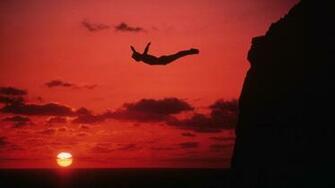 Cool Man Cliff Sunset Wallpaper Photos With