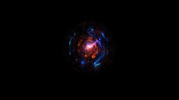 Red And Blue Abstract Wallpaper Dark Digital Art