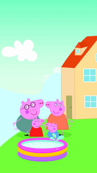 Peppa Pig House Background Wallpaper