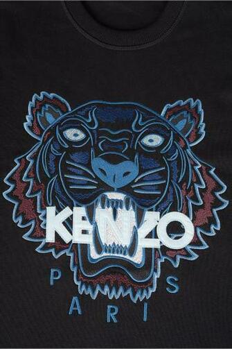 Kenzo Tiger Logo Sweatshirt Black From Pull