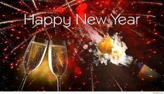 Happy New Year HD Wallpaper Champagne