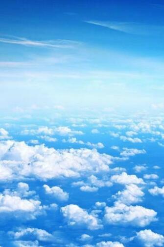 Blue Sky And White Clouds iPhone Wallpaper