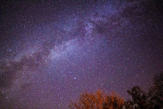 Purple Night Sky Wallpaper