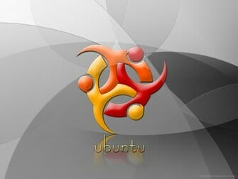 Ubuntu Black Silver Brown Wallpaper