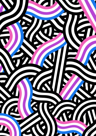 Pride Flag Background Stillo Noir