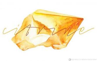 Watercolour Citrine Desktop Wallpaper Squirrelly