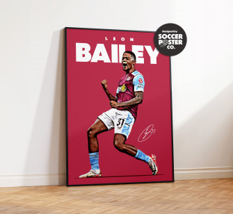 Leon Bailey 4k Poster Soccerposterco Wallpaper