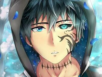 Anime Boy Tattoo Colorful Eyes Shape Petals