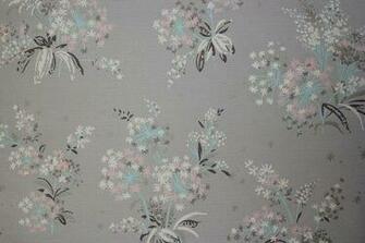 White And Pink Flower Bouquets On Gray Vintage Wallpaper Rosie S