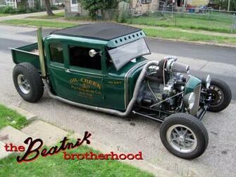 Model A Hot Rod Rods Retro Engine Engines Wallpaper Background