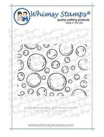 Mini Bubbles Background Rubber Cling Stamp Whimsy