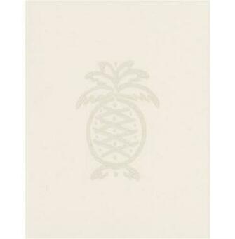 Classic Pineapple Motif Colonial Wallpaper Natural
