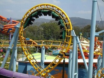 Stylize The Desktop With Electrifying Roller Coaster Wallpaper