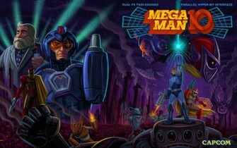 Mega Man Wallpaper Stock Photos