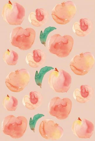 Peach Aesthetic Wallpaper Top Background
