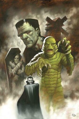 Classic Horror Monsters Wallpaper Writing A Scary Story Perhaps
