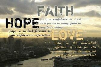 S A Part Of Life Love Faith Hope