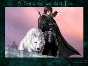 Game Of Thrones A Song Ice And Fire Jon Snow Wolves Wallpaper